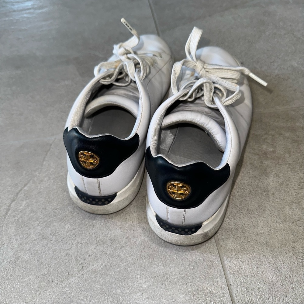 Tory Burch white leather sneakers